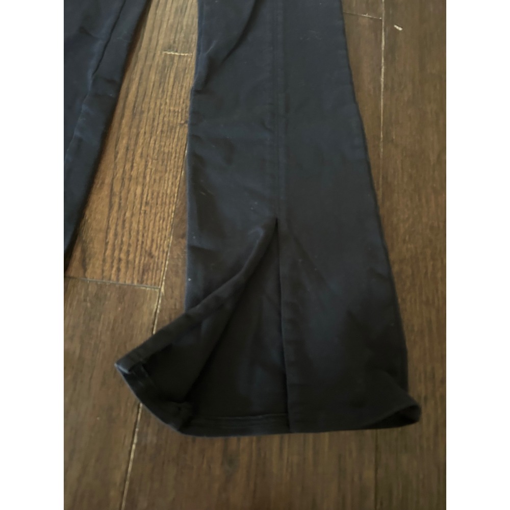 Alo Yoga Women Black High Waist Front flutter leg workout Pants XS - Picture 3 of 8